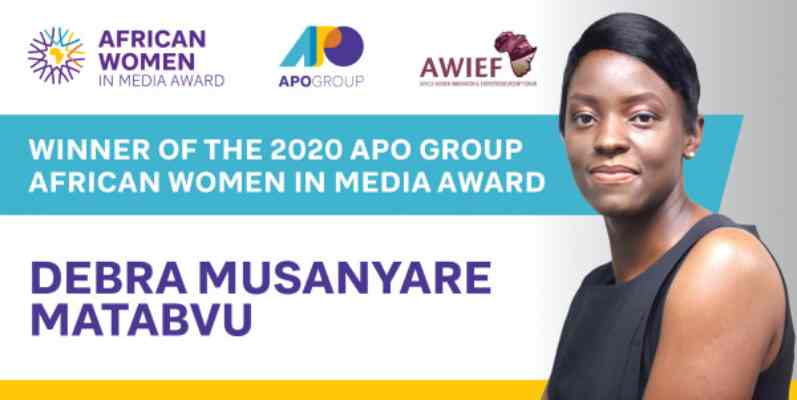 La journaliste zimbabwéenne Debra Matabvu remporte le prix 2020 des femmes africaines dans les médias du groupe APO