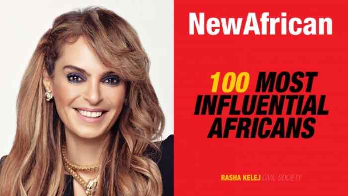 La sénatrice Rasha Kelej, PDG de la Fondation Merck, nommée comme «femme africaine de l'année 2020»