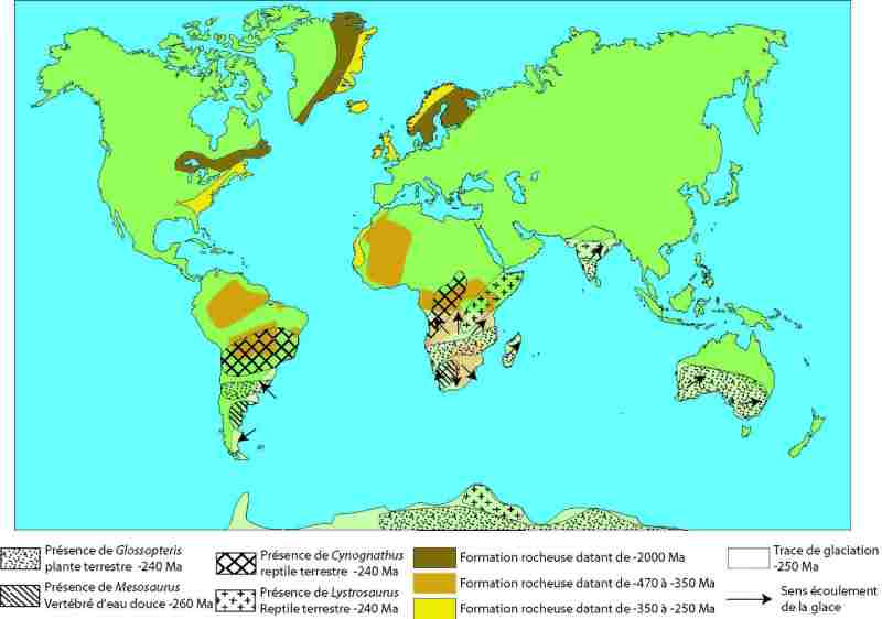 En raison de l'expansion de l'Atlantique, les continents d'Afrique et d'Europe s'éloignent des Amériques chaque année