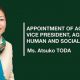La BAD nomme Atsuko TODA au poste de vice-président par intérim pour l'agriculture, le développement humain et social