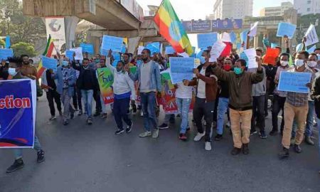 Éthiopie, des centaines de milliers de personnes protestent contre "l'intervention américaine"