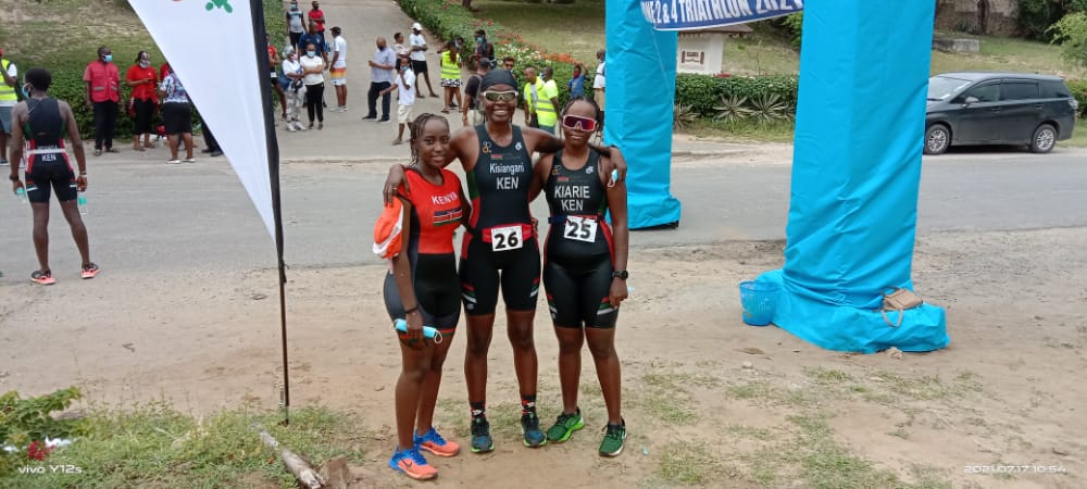 Josette Njeri et John Paul remportent le championnat de triathlon des zones 2 et 4 d'Afrique