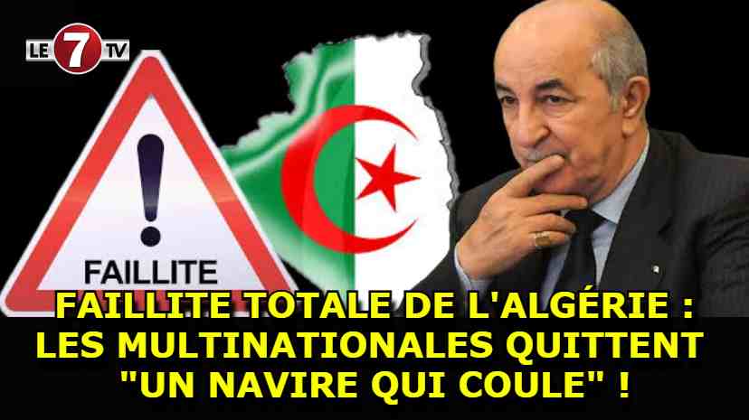 L'Algérie est en voie de la faillite