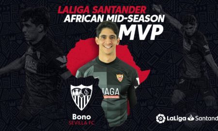 Le marocain Yassine Bounou de Séville remporte le premier prix MVP africain de mi-saison de LaLiga