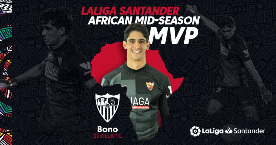 Le marocain Yassine Bounou de Séville remporte le premier prix MVP africain de mi-saison de LaLiga