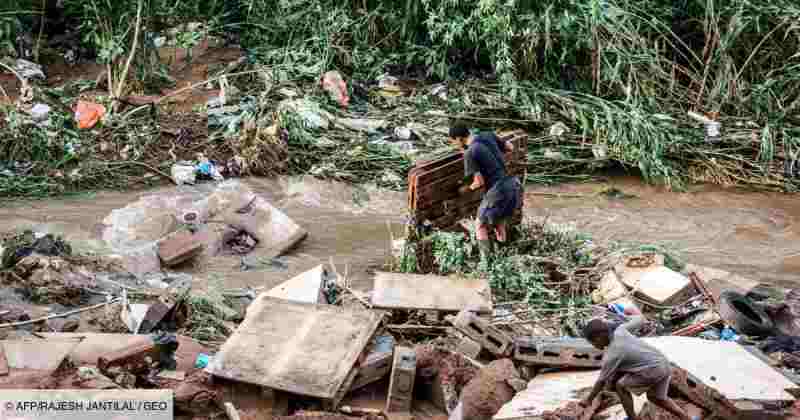 Le bilan des inondations sur la côte est de l'Afrique du Sud s'élève à 259 morts