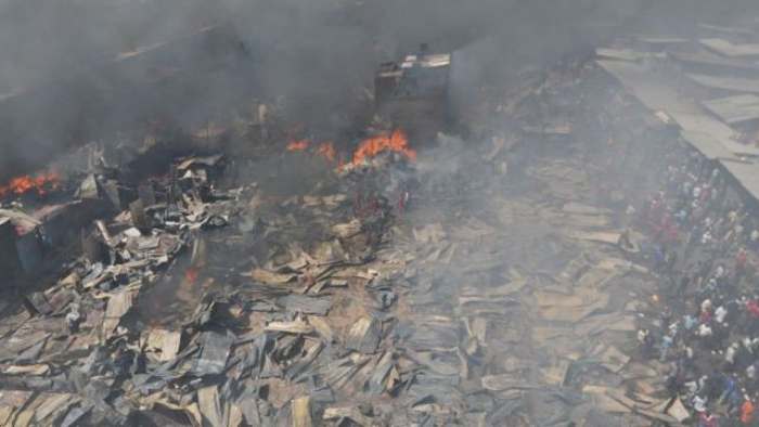 Un violent incendie s’est déclenché dans un marché en Somalie