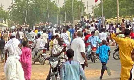 Manifestation contre la présence française au Tchad