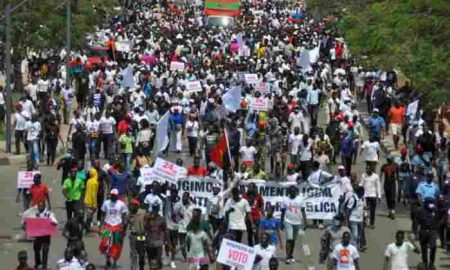 Des milliers de personnes ont manifesté dans la capitale angolaise pour protester contre les résultats des élections