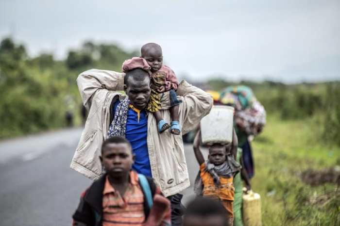 Une vague de déplacement alors que les combats entre l'armée congolaise et les rebelles se rapprochent de Goma