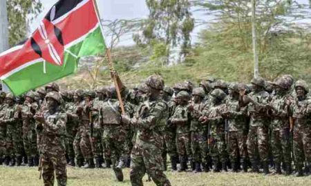Un groupe de troupes kényanes arrive en RDC pour combattre les rebelles