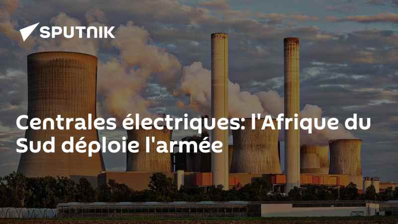 L'Afrique du Sud déploie l'armée autour des centrales électriques