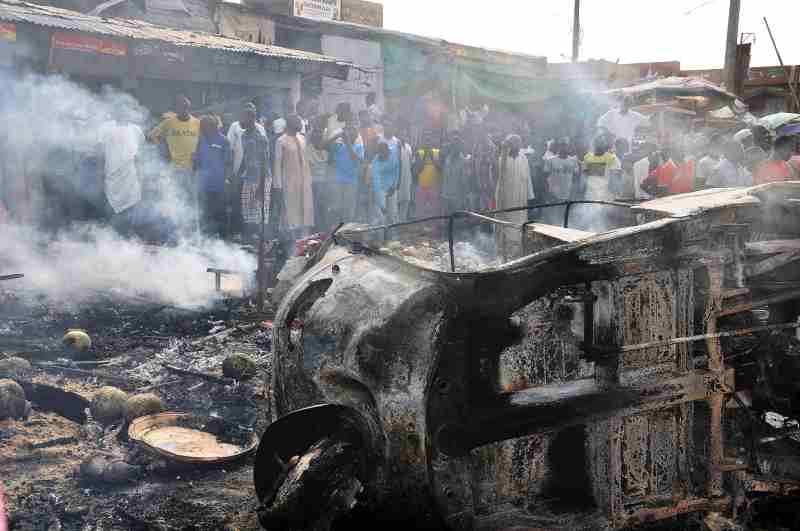 54 morts dans l'explosion d'une bombe dans le centre-nord du Nigeria