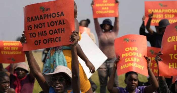 L'opposition défile en Afrique du Sud pour demander la démission de Cyril Ramaphosa