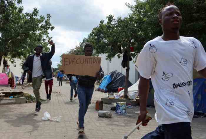 Tunisie...Les forces de sécurité dispersent un sit-in de migrants africains devant le "HCR"