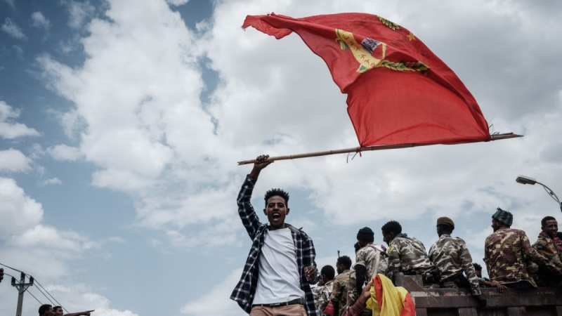 Des manifestants du Tigré appellent au retrait des forces étrangères et au retour des déplacés