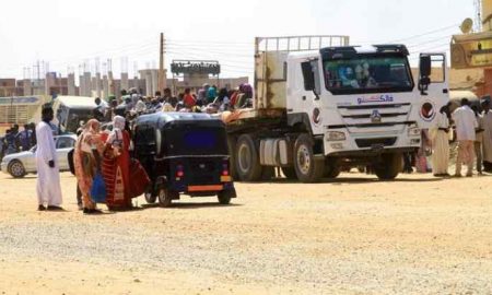 L'arrivée de dizaines de camions chargés d'aide dans diverses régions du Soudan
