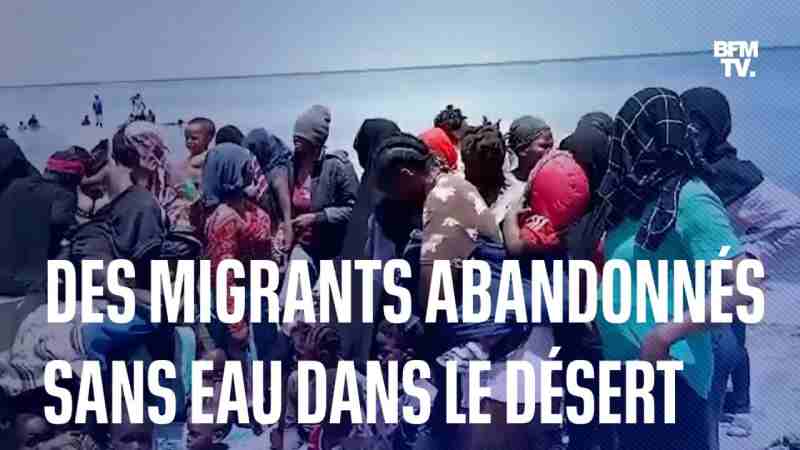 Témoignages d'immigrés "poussés par la Tunisie" vers la frontière libyenne