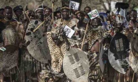 Funérailles nationales du dirigeant zoulou en Afrique du Sud