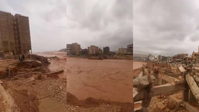 De nouvelles ruines révélées par l'horrible inondation près de Derna
