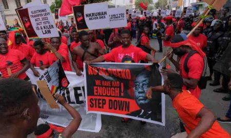 Manifestations au Ghana en raison de la mauvaise gestion de l'économie du pays