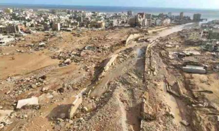 Libye, une délégation de l'UNESCO visite des sites archéologiques près de Derna qui ont été endommagés par l'ouragan dévastateur Daniel