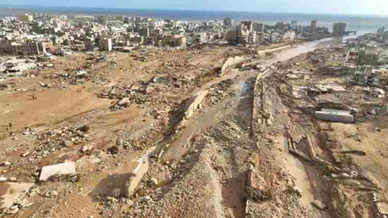 Libye, une délégation de l'UNESCO visite des sites archéologiques près de Derna qui ont été endommagés par l'ouragan dévastateur Daniel