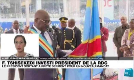 Le président congolais Félix Tshisekedi prête serment pour un second mandat
