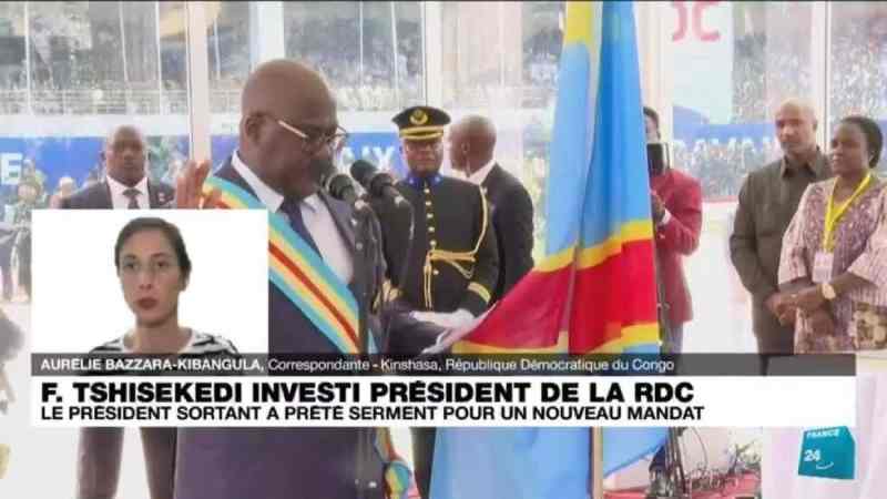 Le président congolais Félix Tshisekedi prête serment pour un second mandat