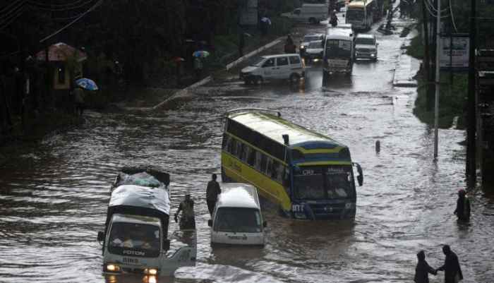 Les inondations emportent quatre personnes dans la capitale kenyane Nairobi