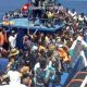 Sauvetage de 87 migrants Africains de la noyade au large des côtes libyennes et leurs transferts en Italie